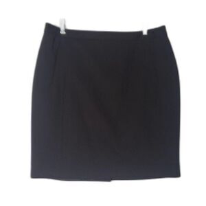 Halogen Skirt Womens 14 Black Pencil Stretch Lined Back Zip Career Office Work